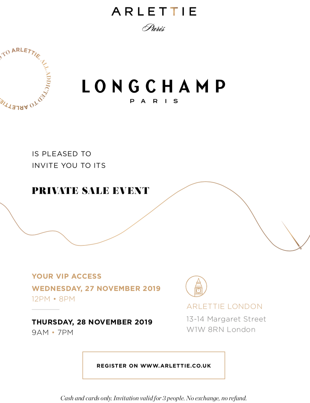 VIP access to the Longchamp Sample Sale 