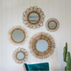 Graham & Green rattan mirrors