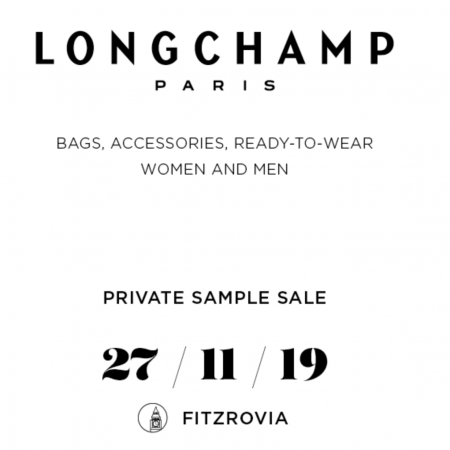 VIP access to the Longchamp Sample Sale 