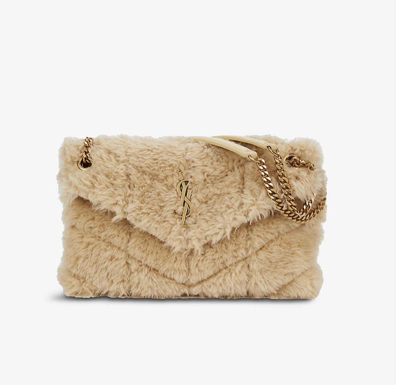 Saint Laurent Loulou puffer shearling bag