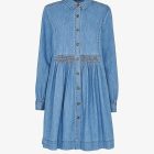 A Little Bird Whistles Denim Dress