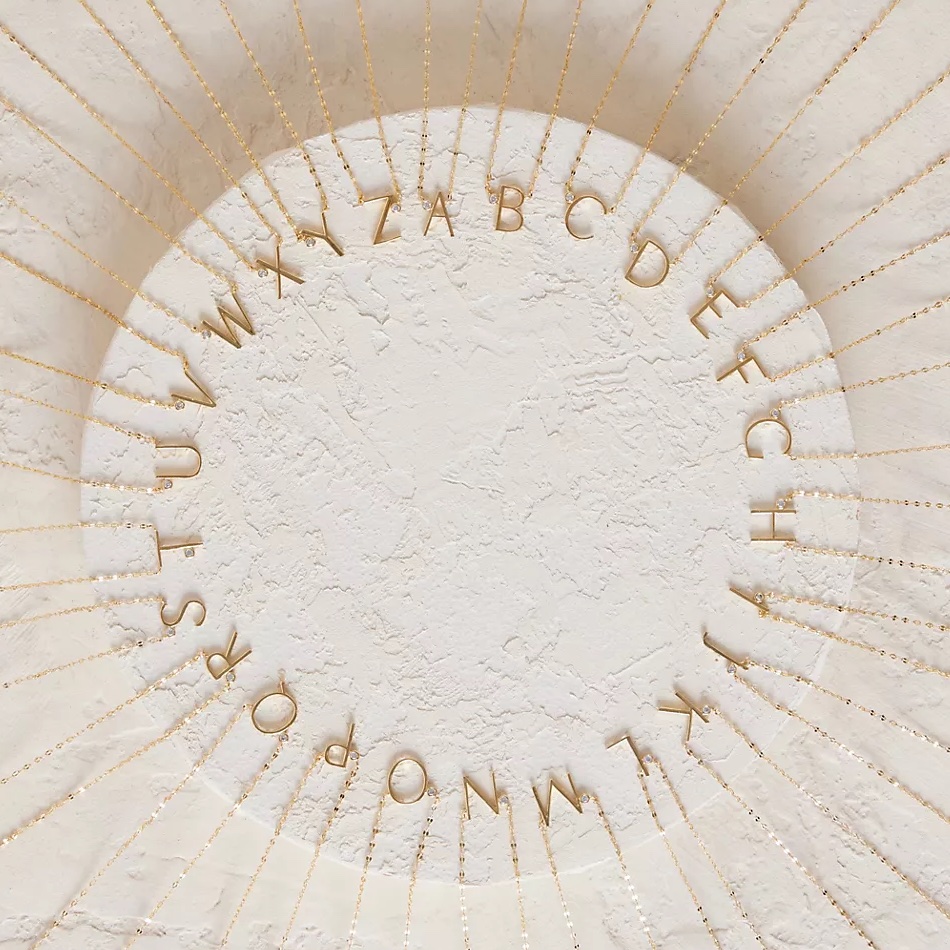A Little Bird - Anthropologie Monogram Necklace