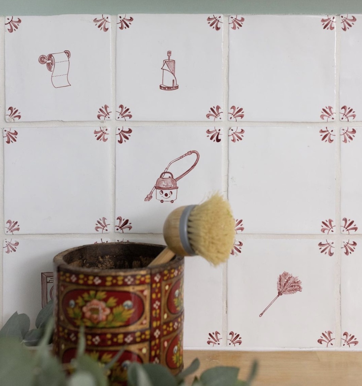 A Little Bird Petra Palumbo laundry tiles