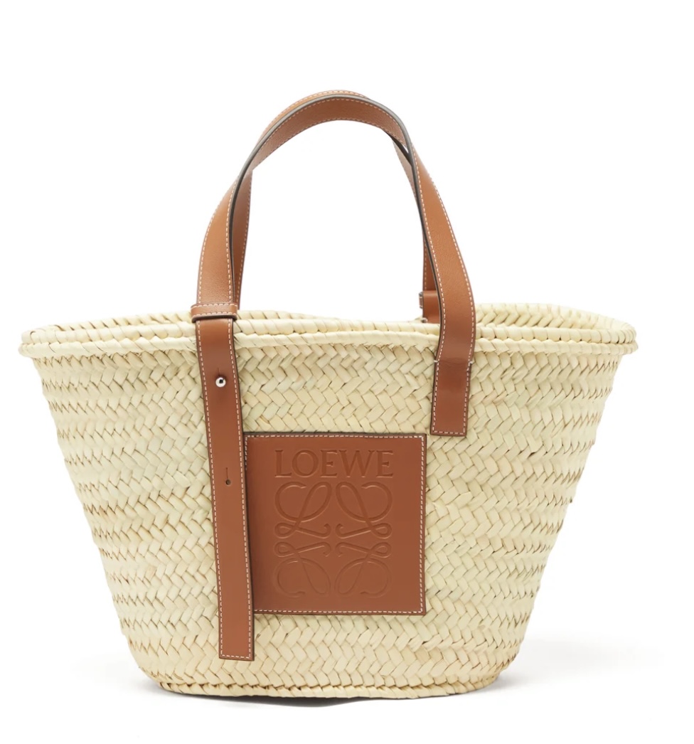 A Little Bird Raffia Loewe raffia bag
