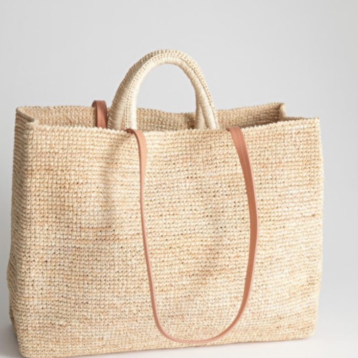 A Little Bird And Other Stories Large Straw Tote