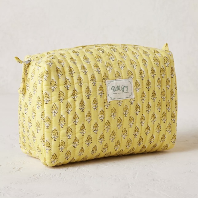 A Little Bird Dillie Grey washbag Anthropologie