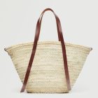 A Little Bird Mango Raffia tote bag