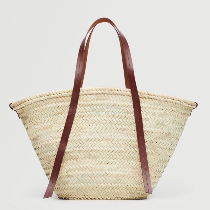 A Little Bird Mango Raffia tote bag