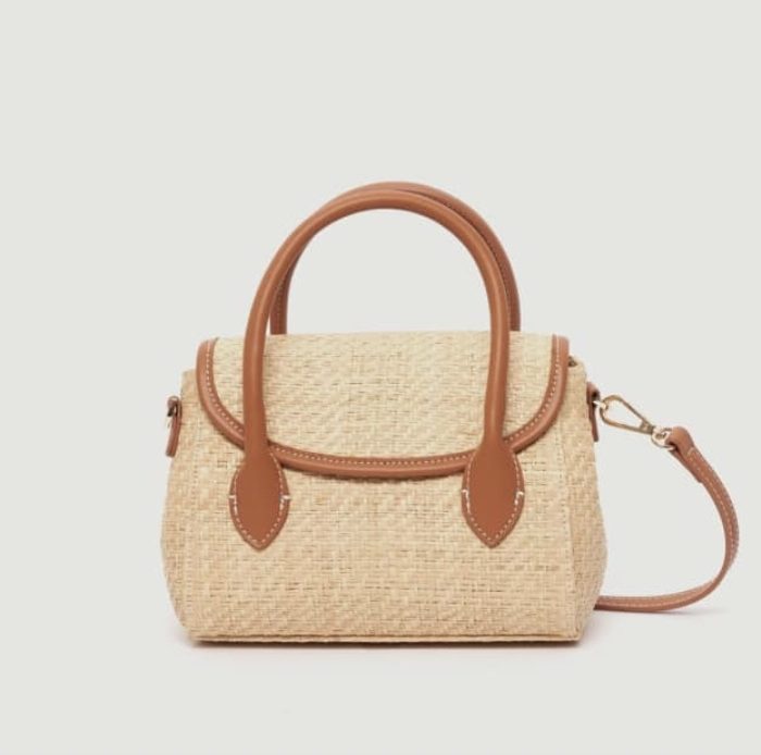 A Little Bird Trouva Raffia Bag