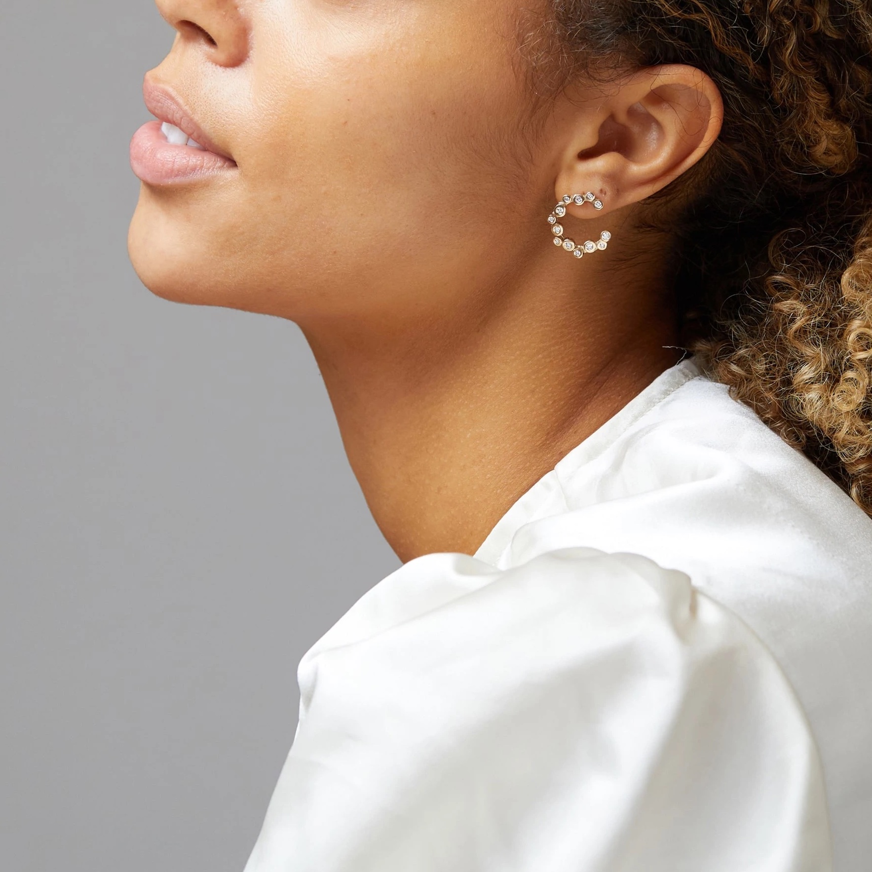 A Little Bird - Circle of Clouds Earrings