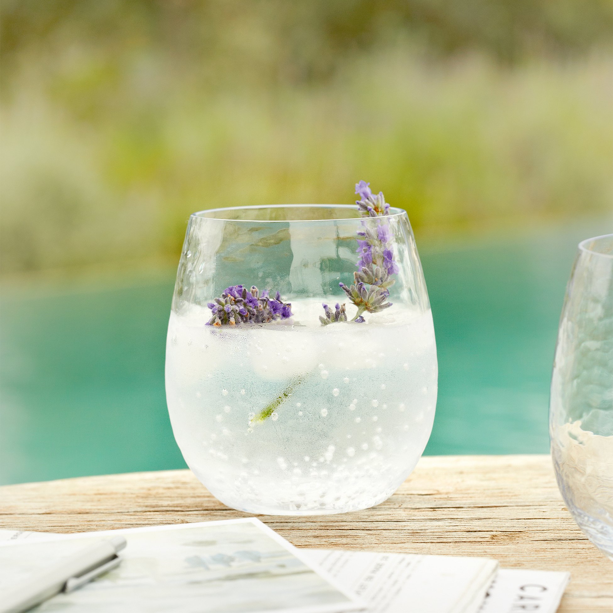 A Little Bird picnic glass