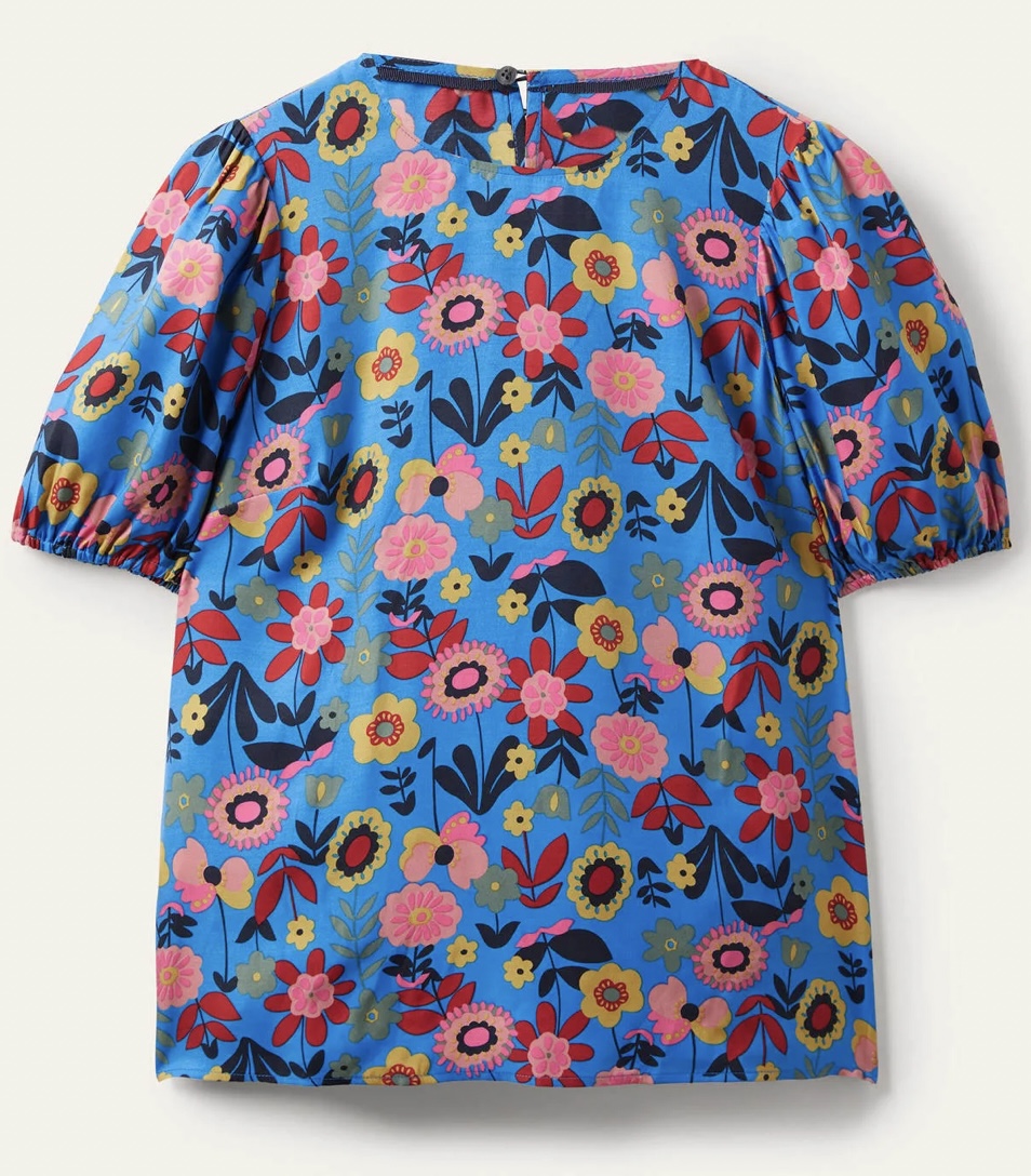 A Little Bird Boden Puff Sleeve Top