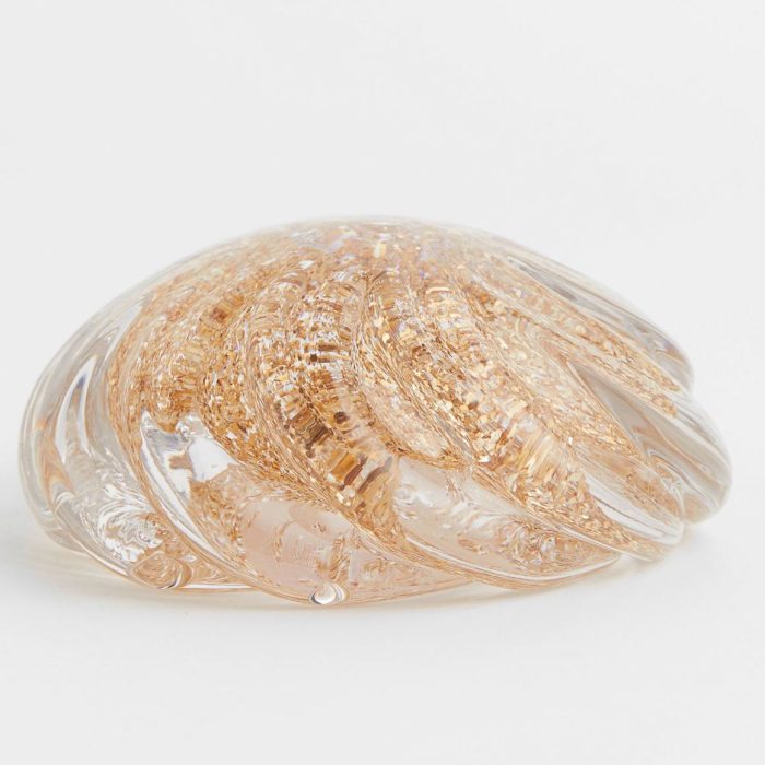 A Little Bird - glitter paperweight