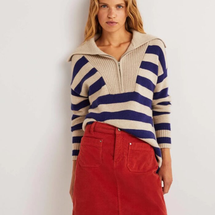 A Little Bird - Boden cashmere half zip