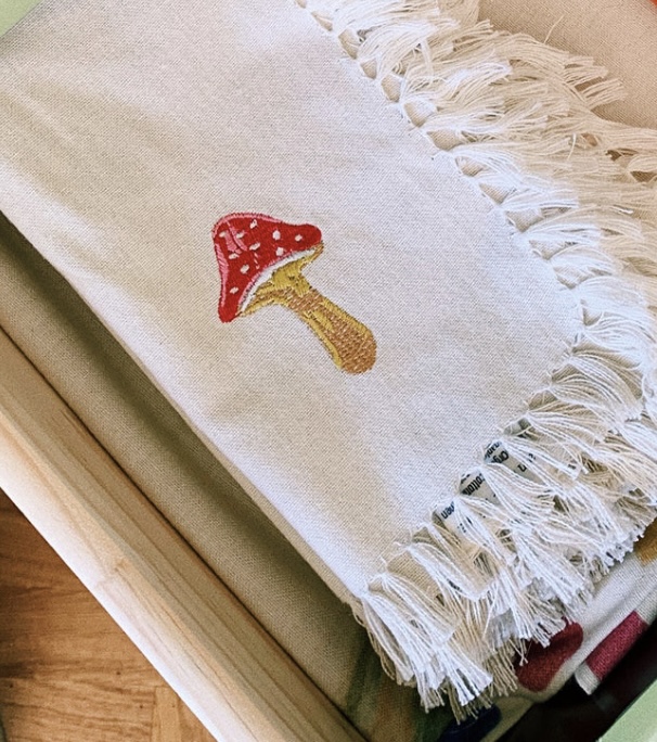 A Little Bird Anna + Nina mushroom napkins