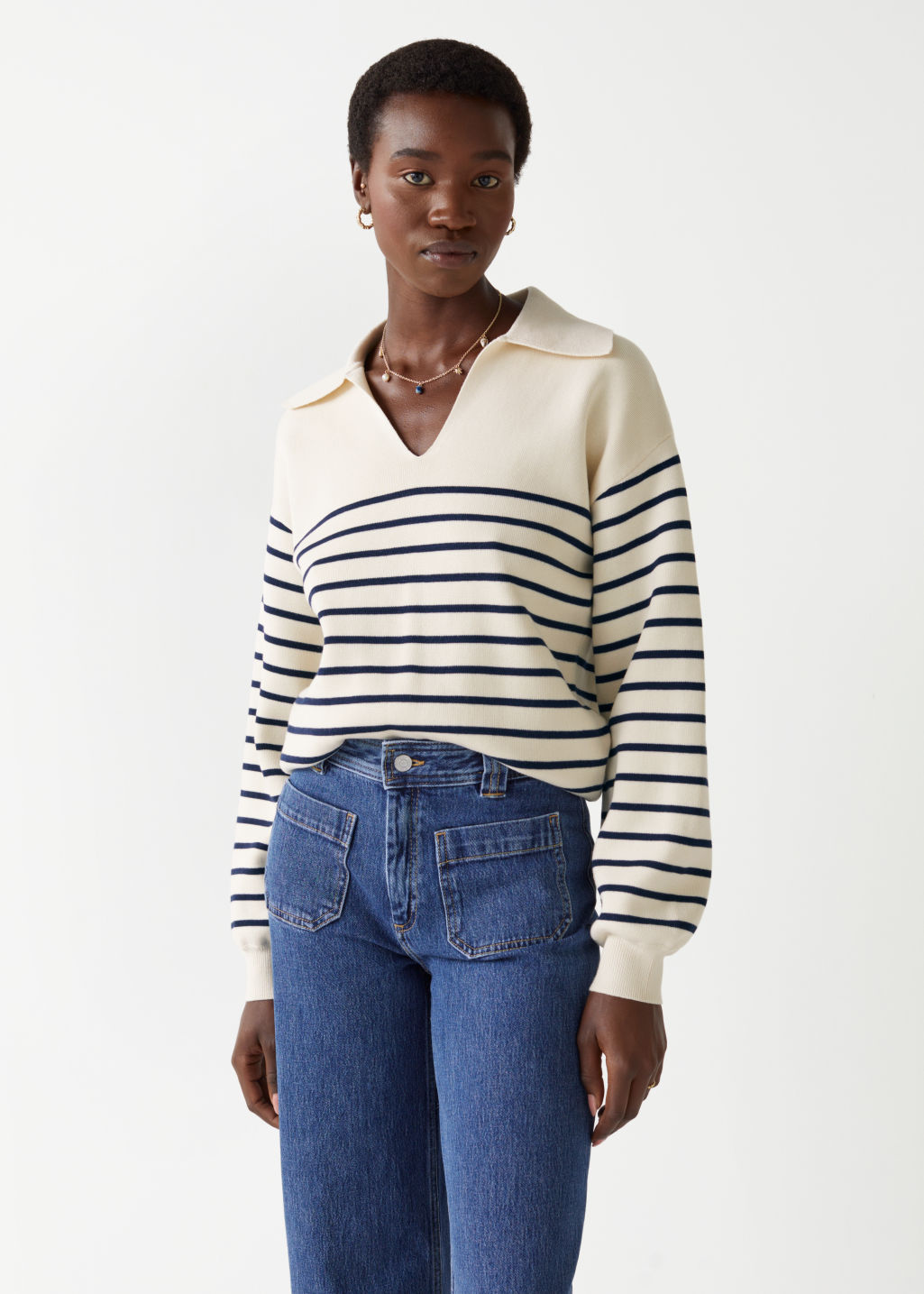 A Little Bird - striped cashmere
