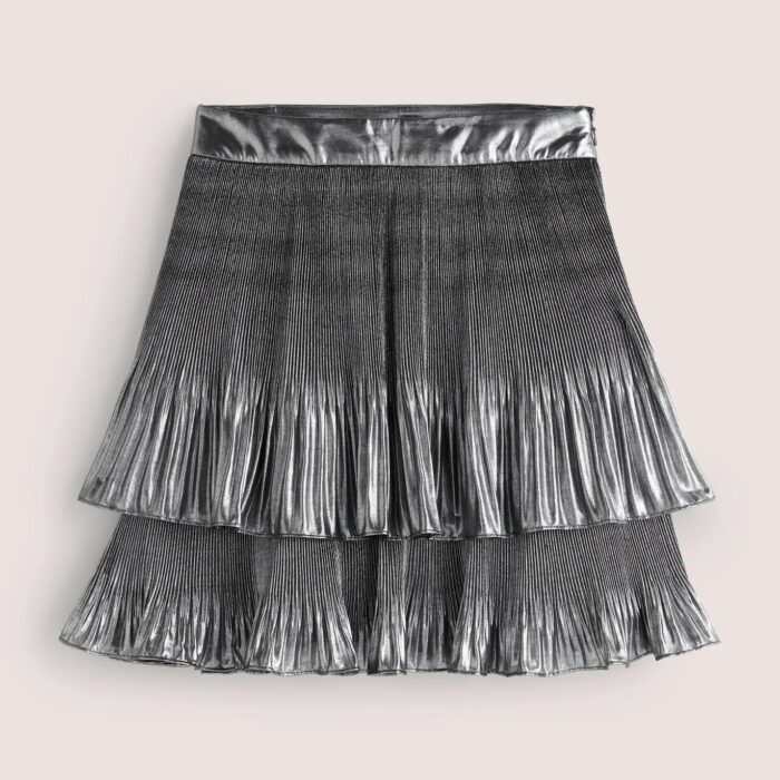 PIECES Pcsilje MW Minigonna Plissettata Donna, Design Versatile Per La Primavera - 2